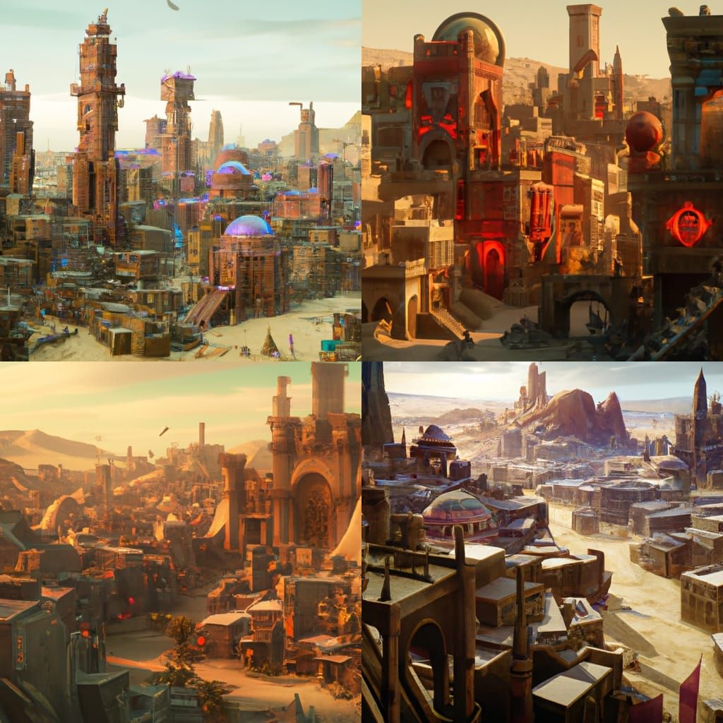 Desert fantasy city