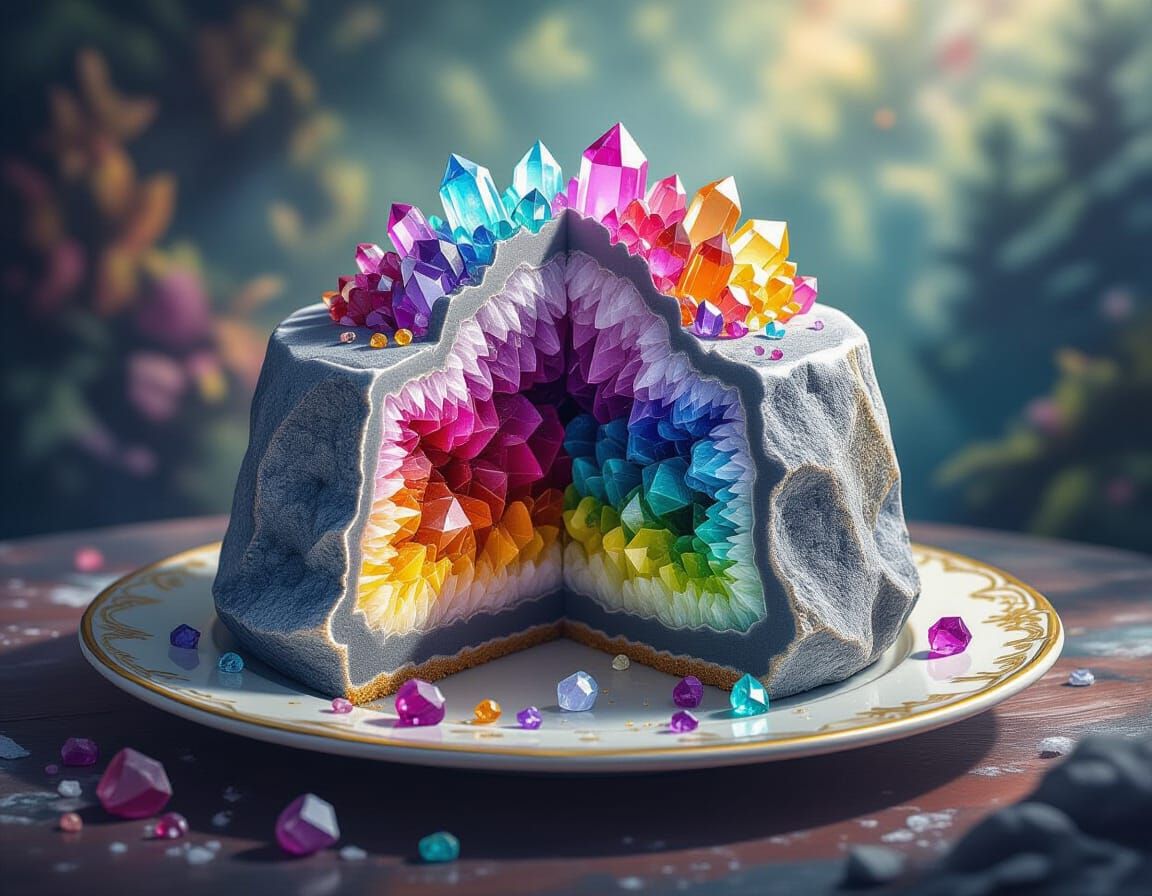 Geode cake   by @ukimalefu
