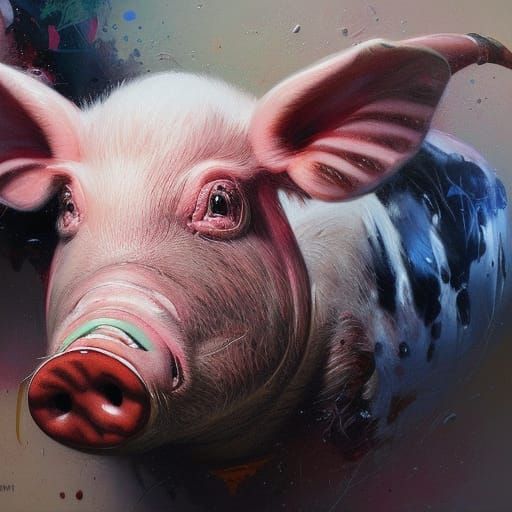 Pig cow chicken hybrid - AI Generated Artwork - NightCafe Creator