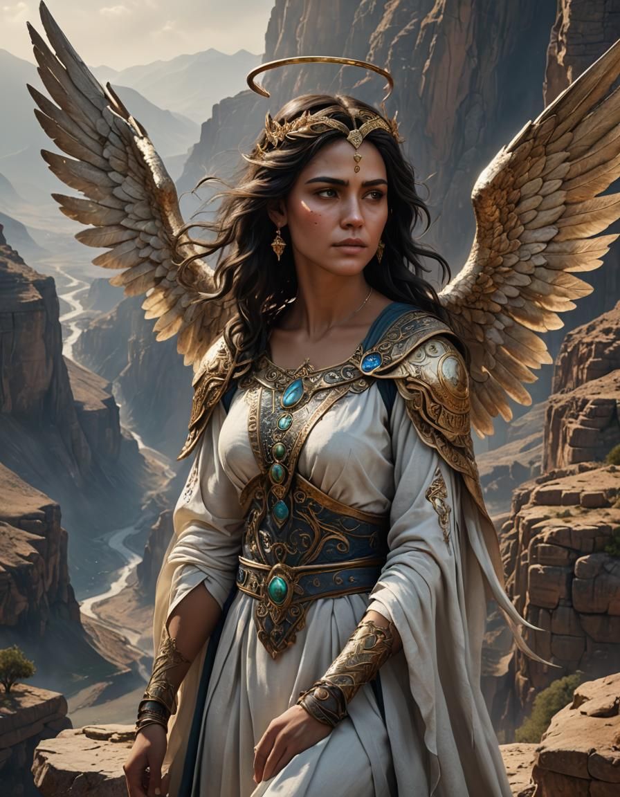 Angel in the Jordan valley.