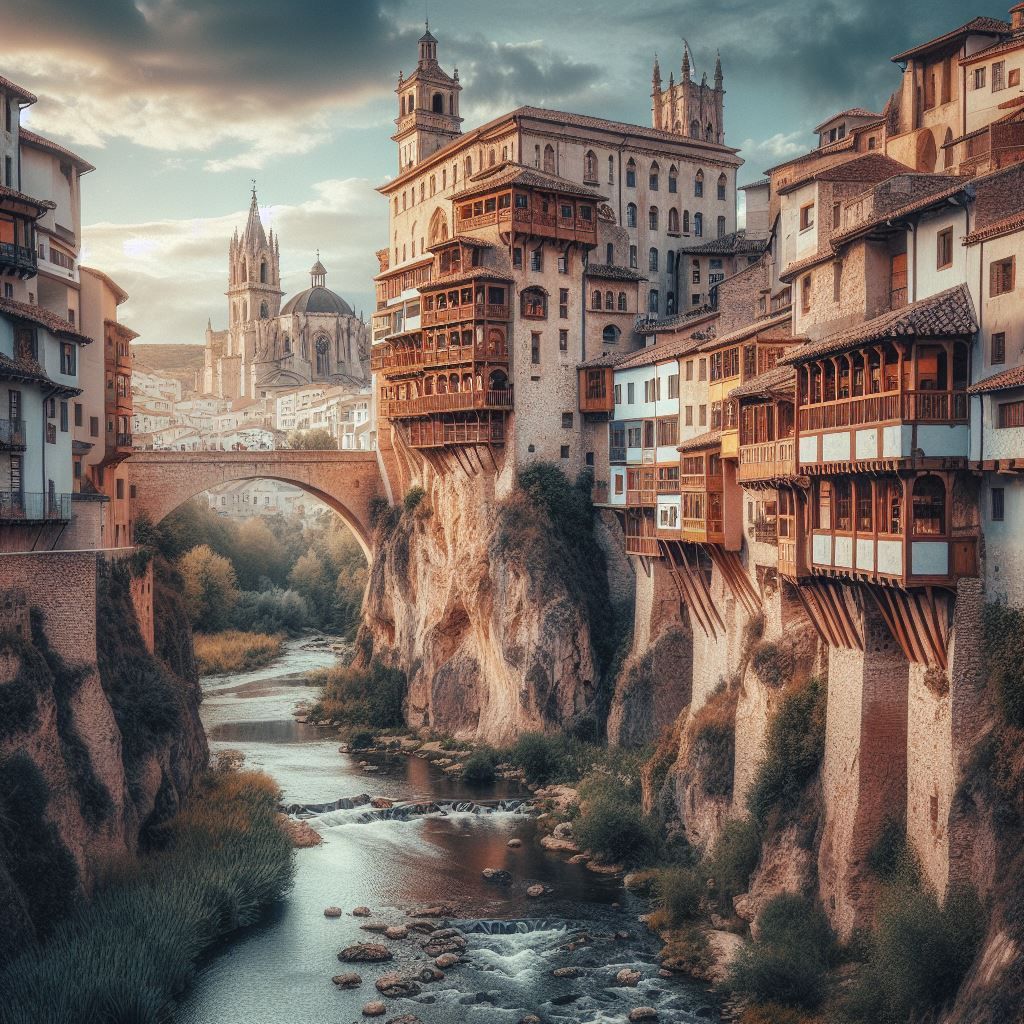 Casas colgantes de Cuenca.