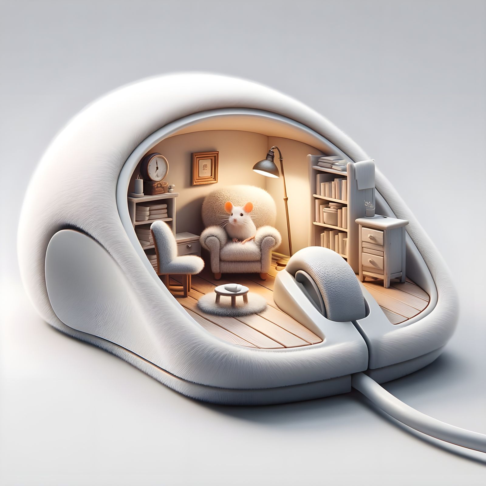 The Mouse House: Where Comfort Meets Technology  by @PROBABLYNOTHING