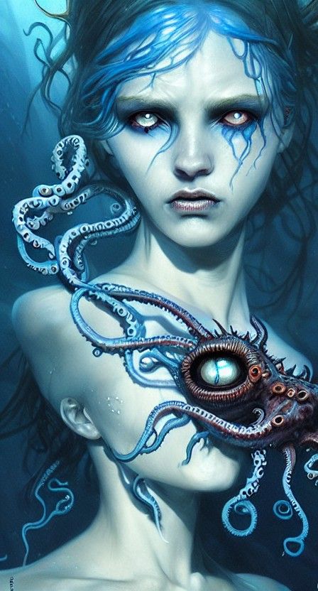 Underwater demon princess
