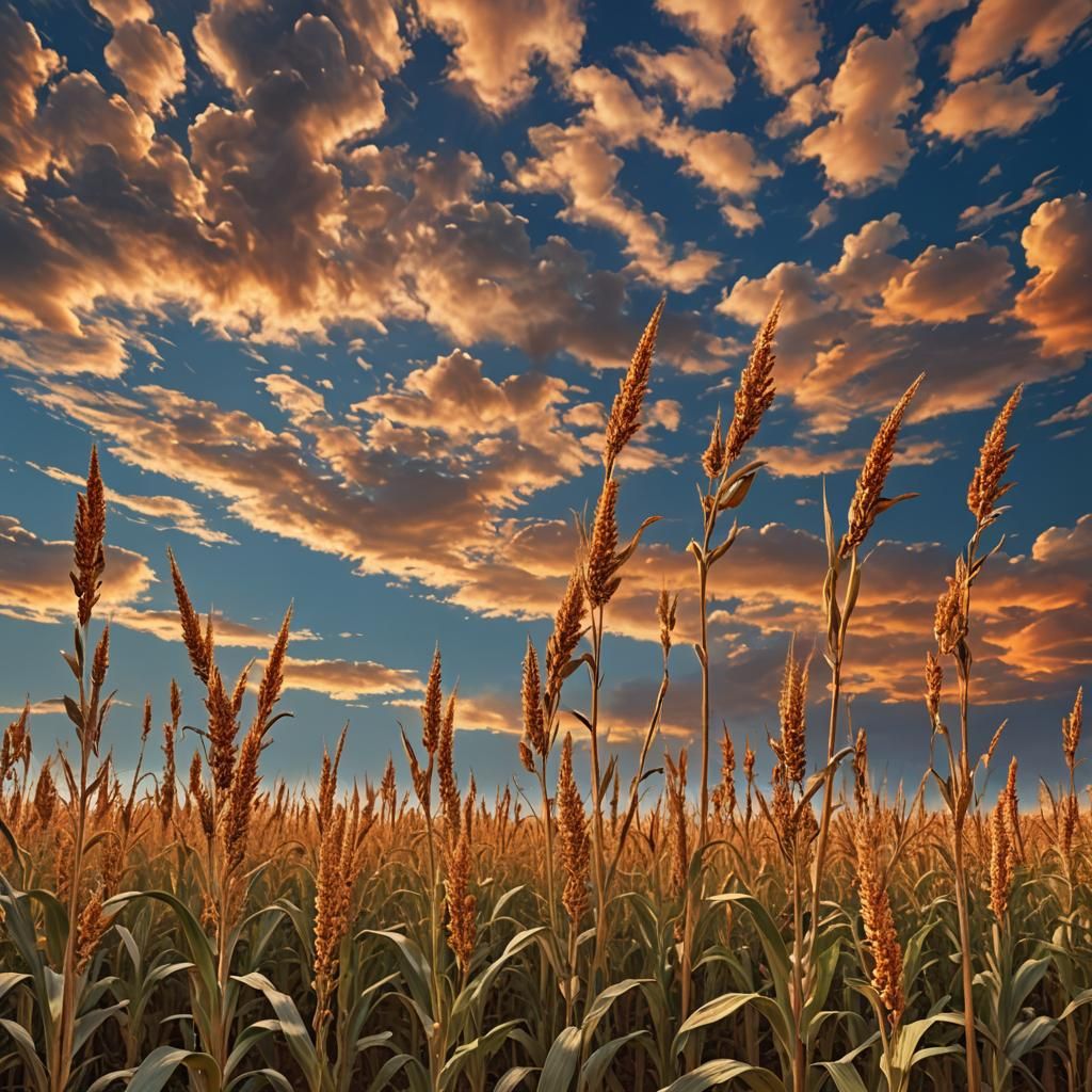 Sorghum Fields in Texas