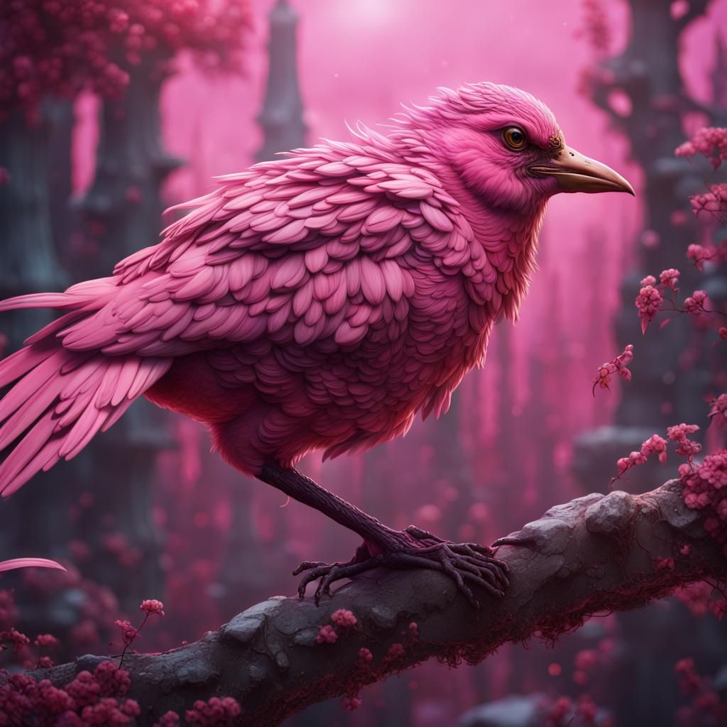 pink bird