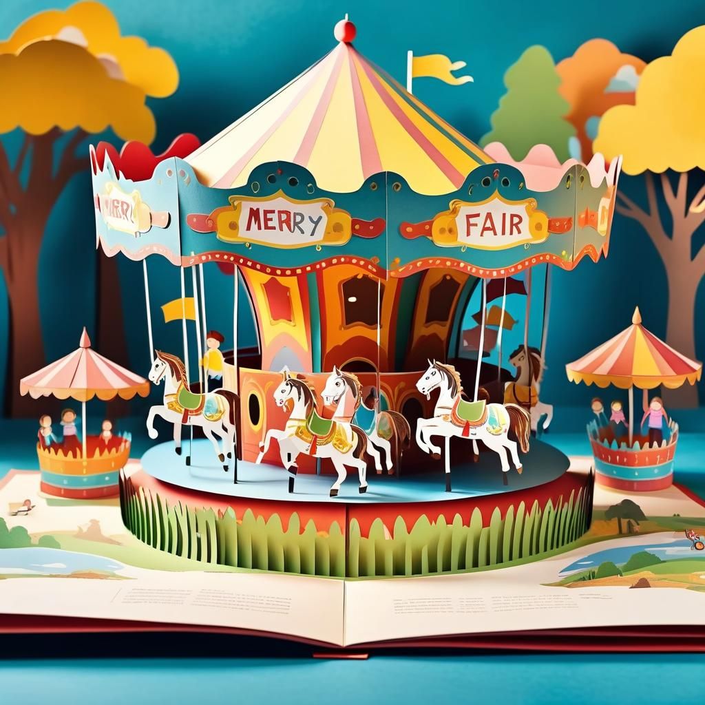 Fun fair pop-up book