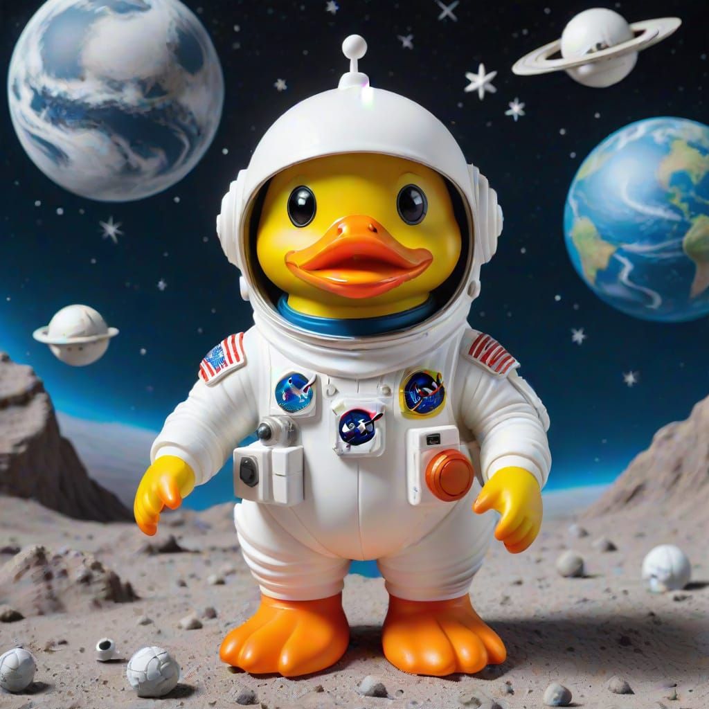 Space duck  by @JBrosque