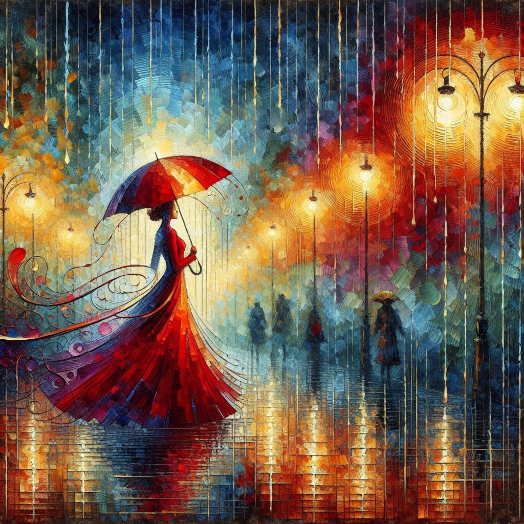 Lady in red   by @Arisiin