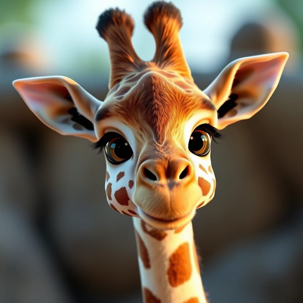 giraffe   by @GreenNails 