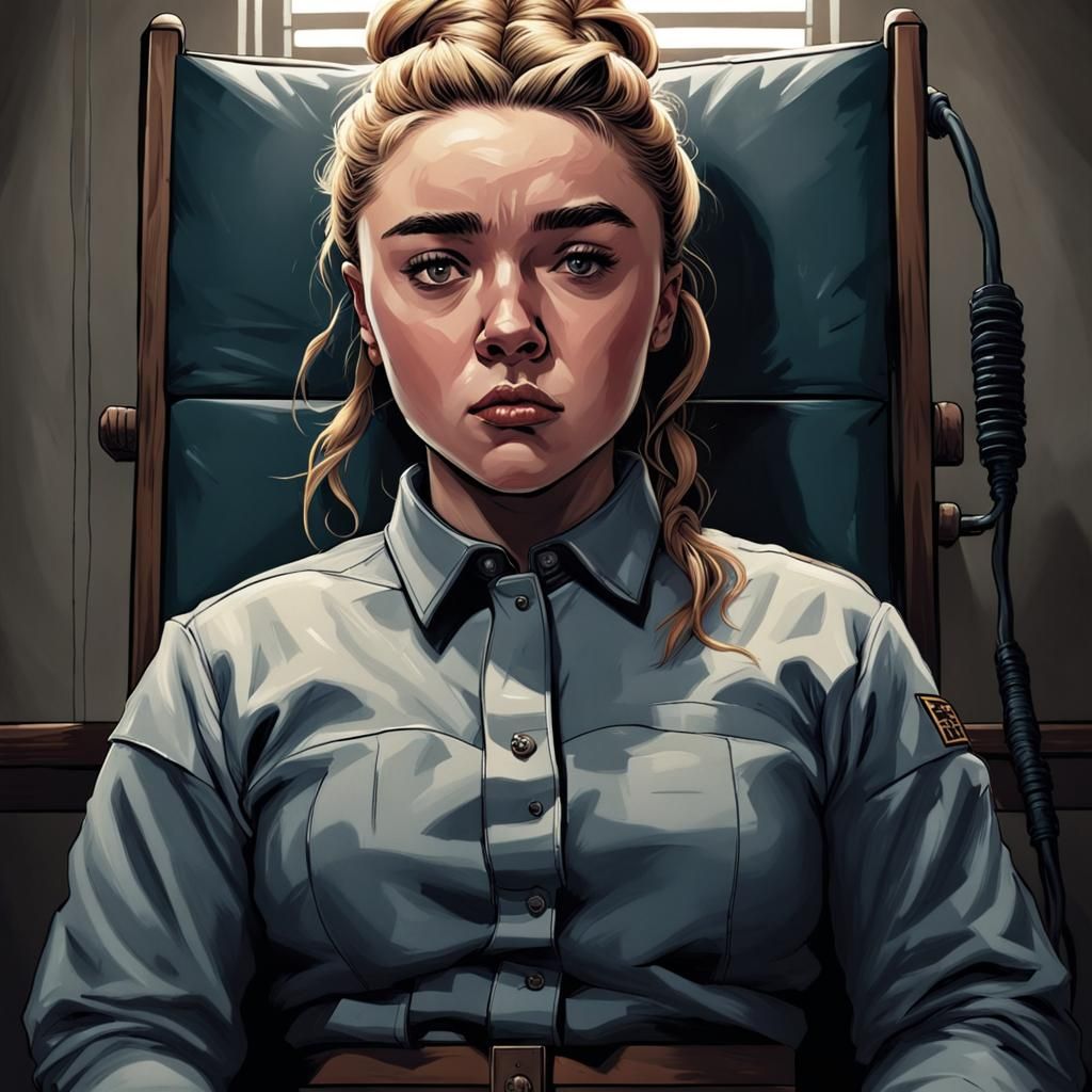Portrait Of An Inmate In The Electric Chair AI Generated Artwork portrait-of-an-inmate-in-the-electric-chair-ai-generated-artwork