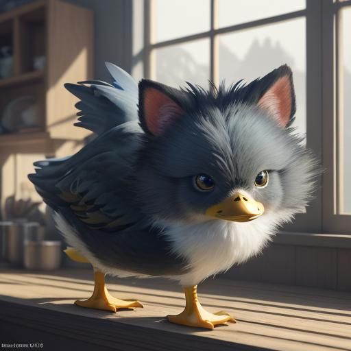 Уткокот или котоутк )))) - AI Generated Artwork - NightCafe Creator