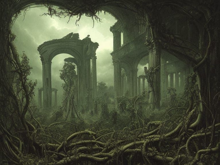 Ancient abandoned ruins reclaimed by nature  by @Zeke