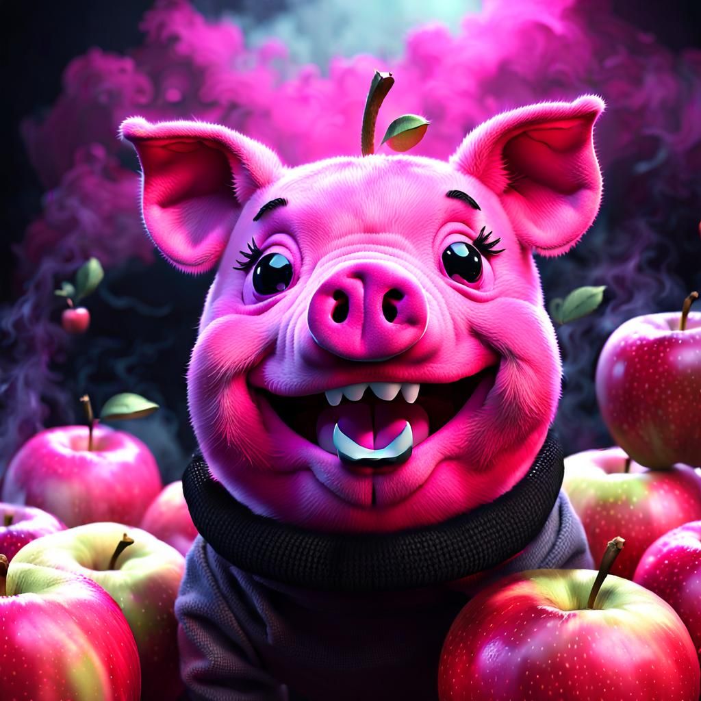 My version of Picky Piggy (2024) - AI Generated Artwork - NightCafe Creator