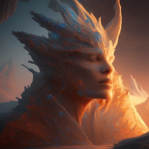 Person that's made of ice and fire
