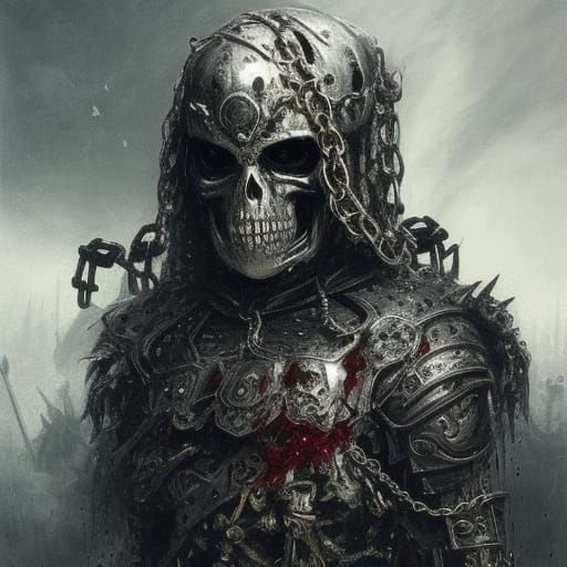 Chained Death Knight - AI Generated Artwork - NightCafe Creator