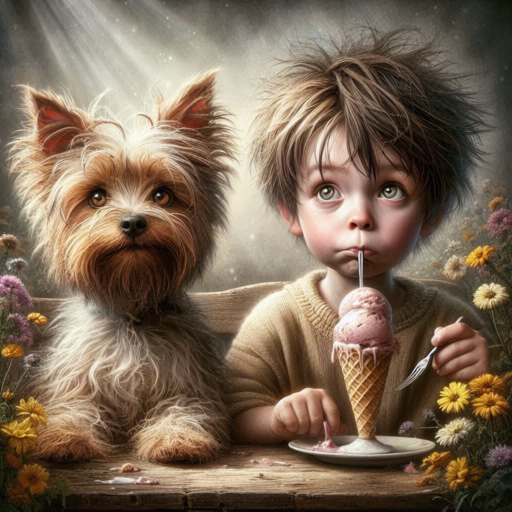 Ice cream for two 🐶🐶😜