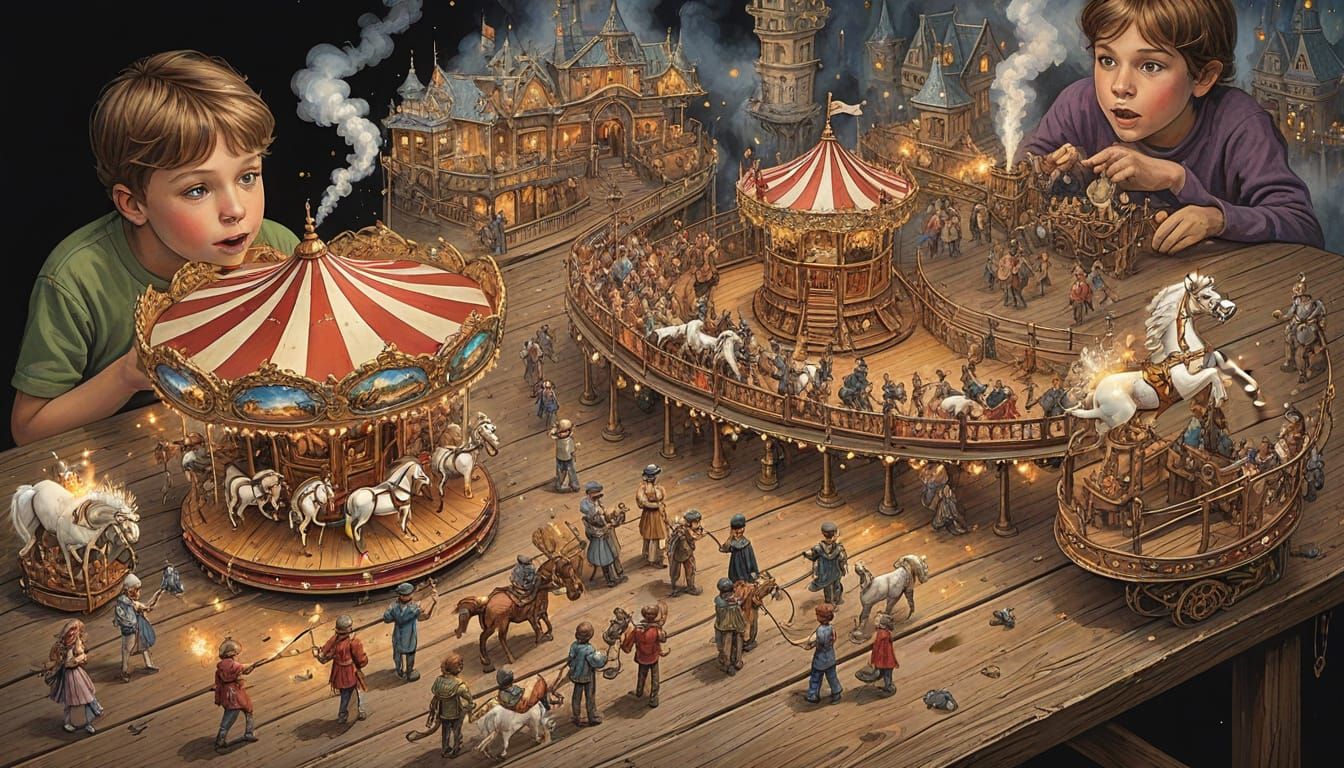 Miniature Medieval Amusement Park