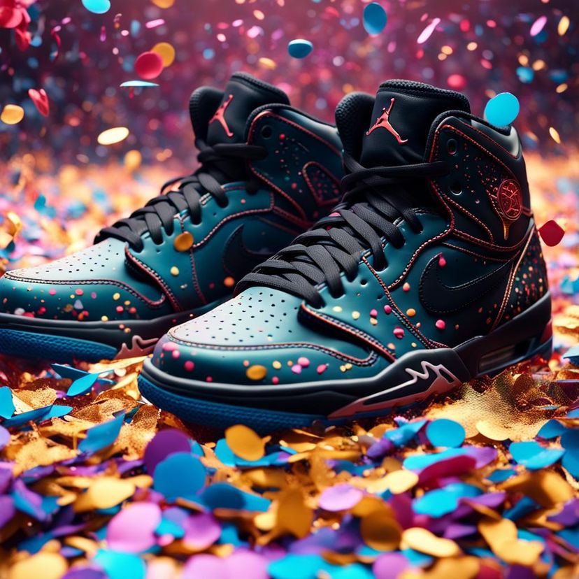 confetti jordans AI Generated Artwork NightCafe Creator