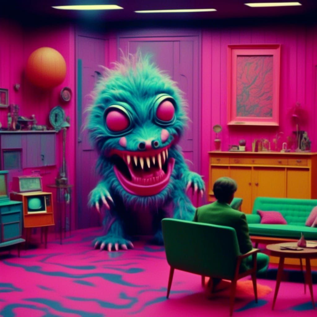 <lora:Pink Room:1.0>
Scene from off the wall whimsical, cart...