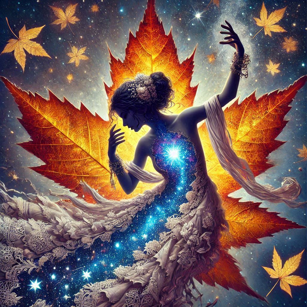 Maple Indian princess Double exposure