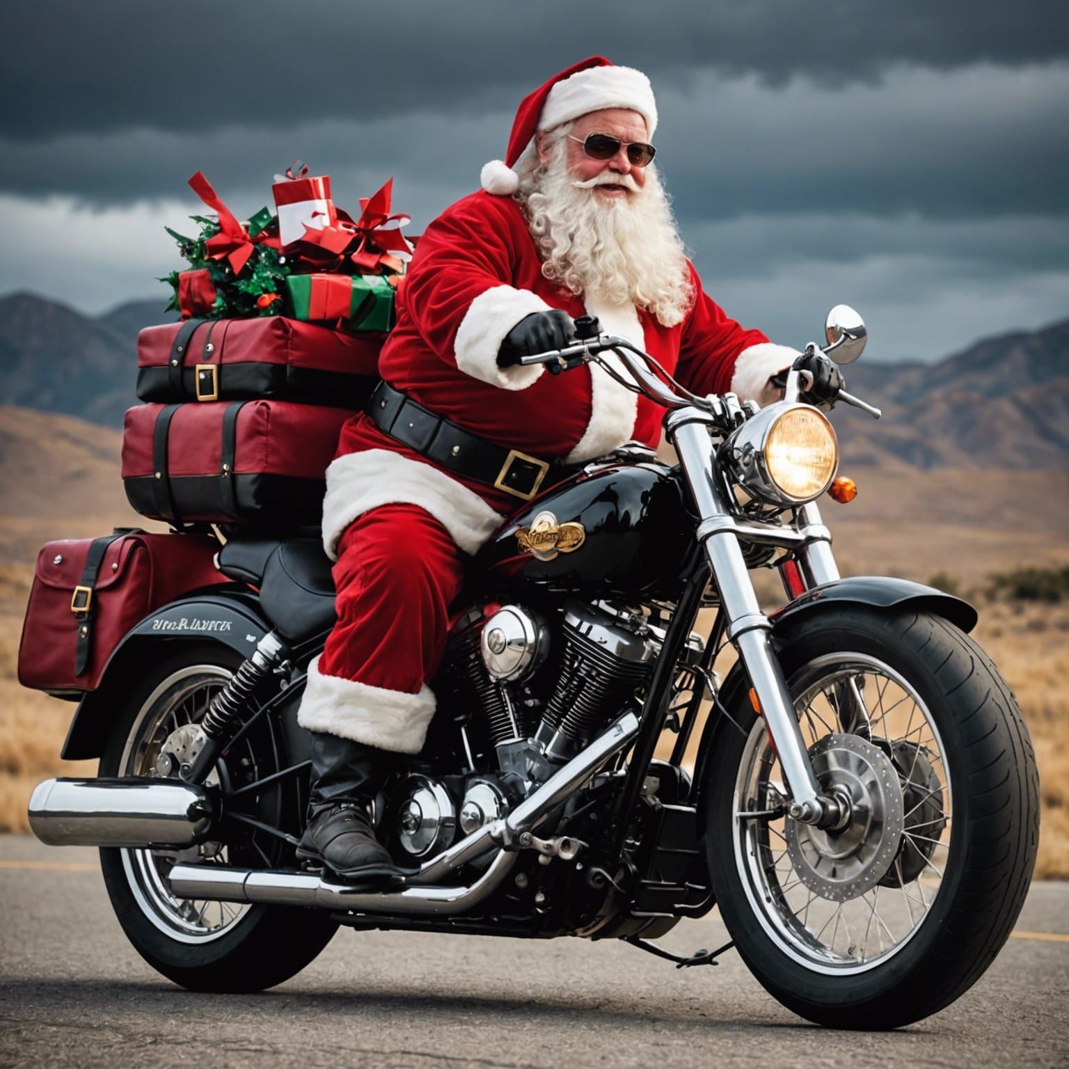 Biker Santa Clause