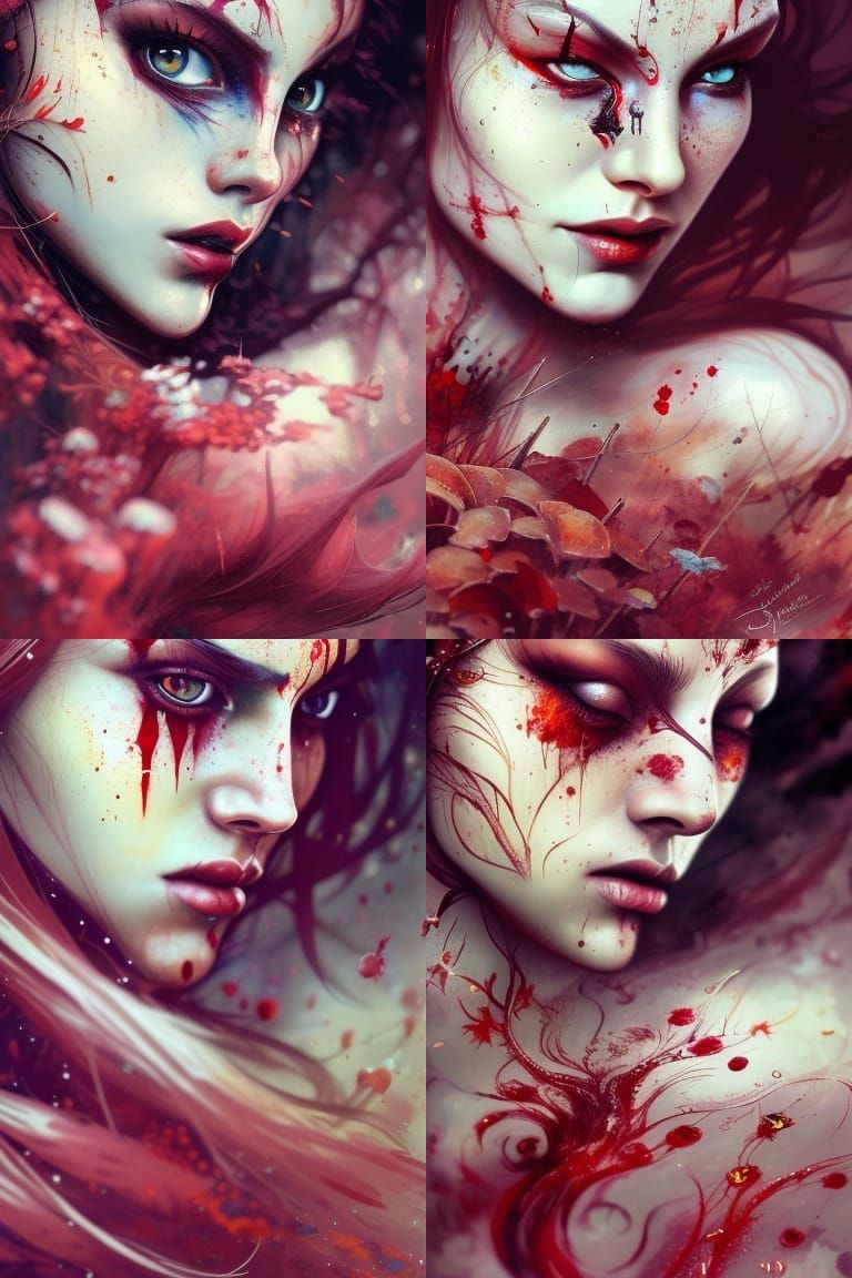 Close up of a stunning Beautiful elf girl with auburn hair, ...