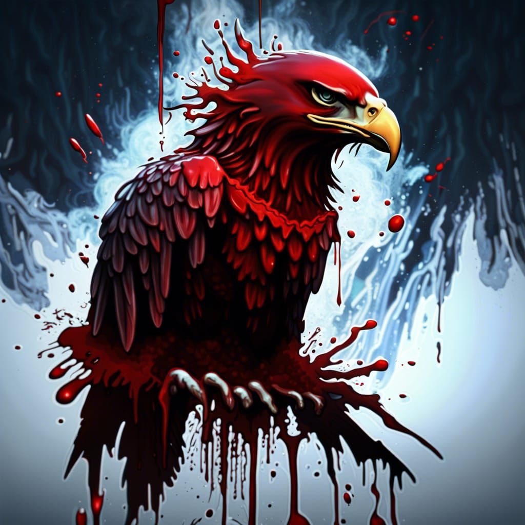 Bloody Eagle - AI Generated Artwork - NightCafe Creator