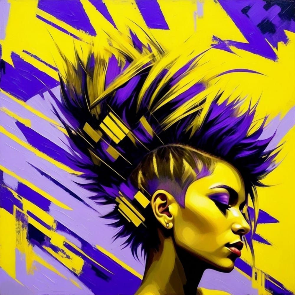 Sleepy Bumblebee #1 - Electric Violet Rebel