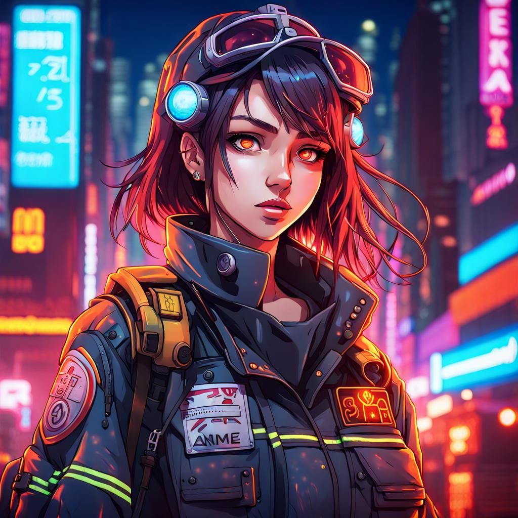 Cyberpunk Firefighter - Ai Generated Artwork - Nightcafe Creator