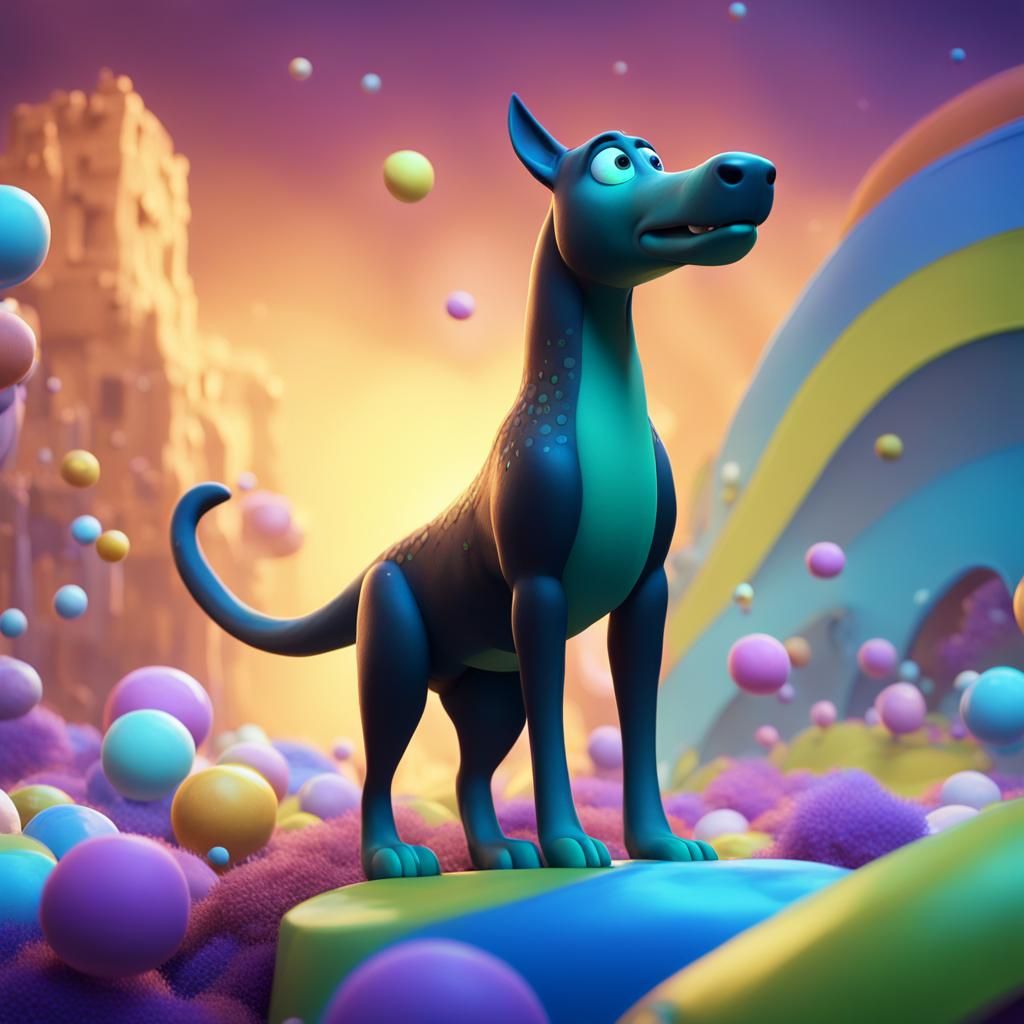 Kelpie Pixar, Disney, concept art, 3d digital art, Maya 3D, ...