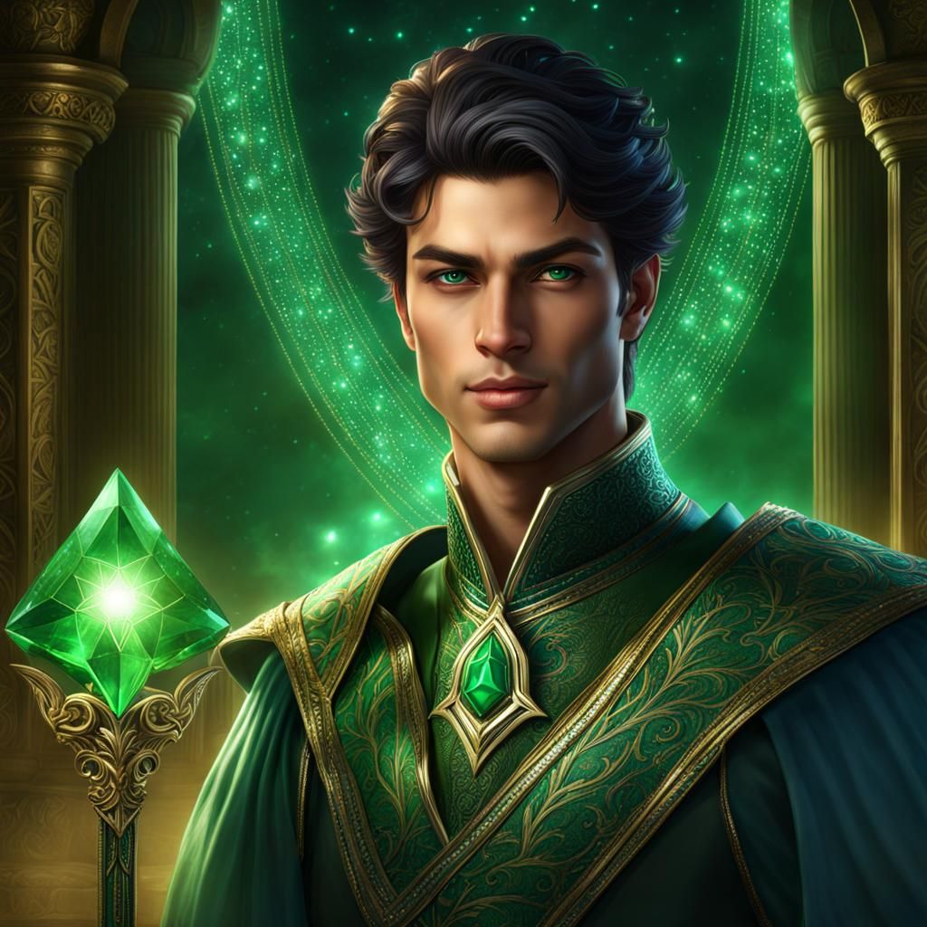 Arraajk, Prince of Silanta, Royal Order of Emerald Heart . Portrait of ...