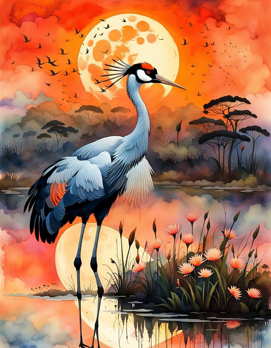 Crown crane