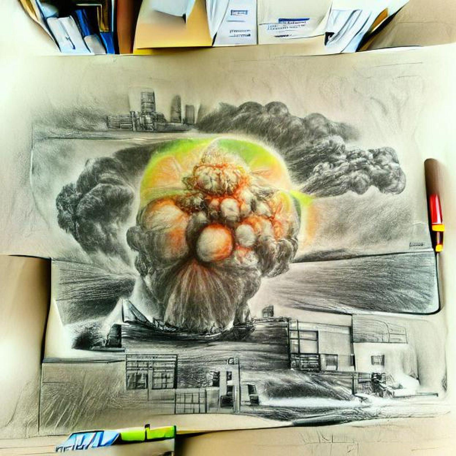 nuclear explosion sketch