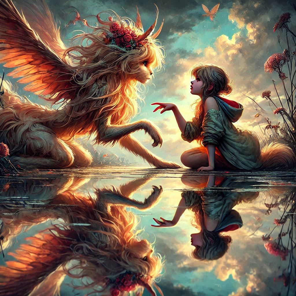 adorable fairy-tale fantasy creature portrait..