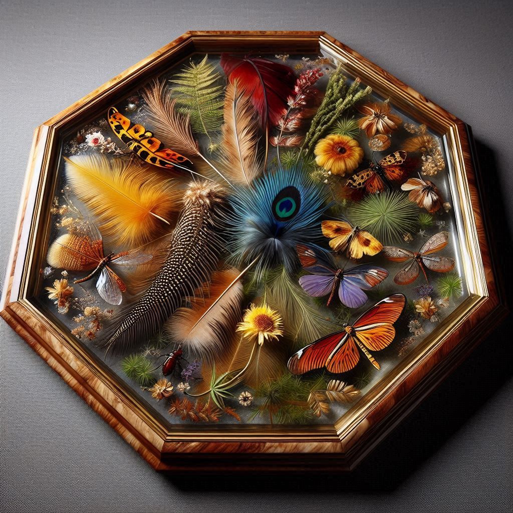 An Extraordinary Octagonal Guéridon: Wax-Encased Avian Artis...