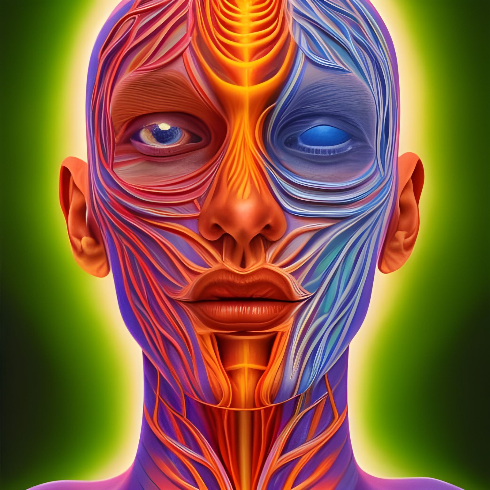 Body and Life, by Alex grey, equilibrium, transparent skin, ...