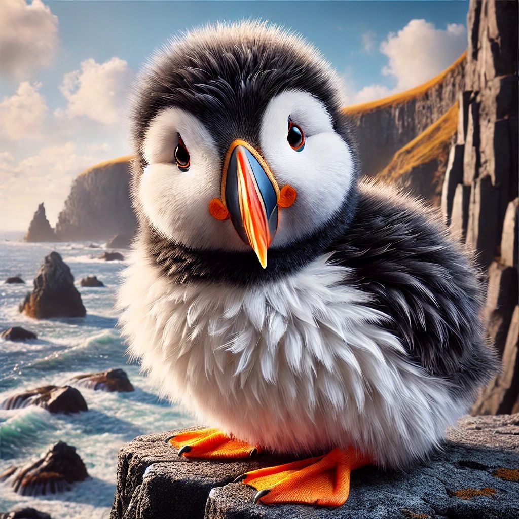 Fluffy Puffin