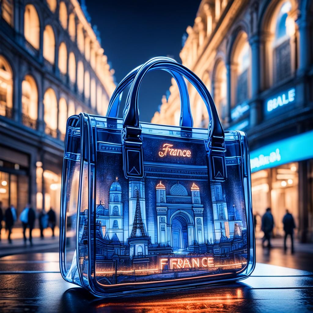 Neon blue online bag