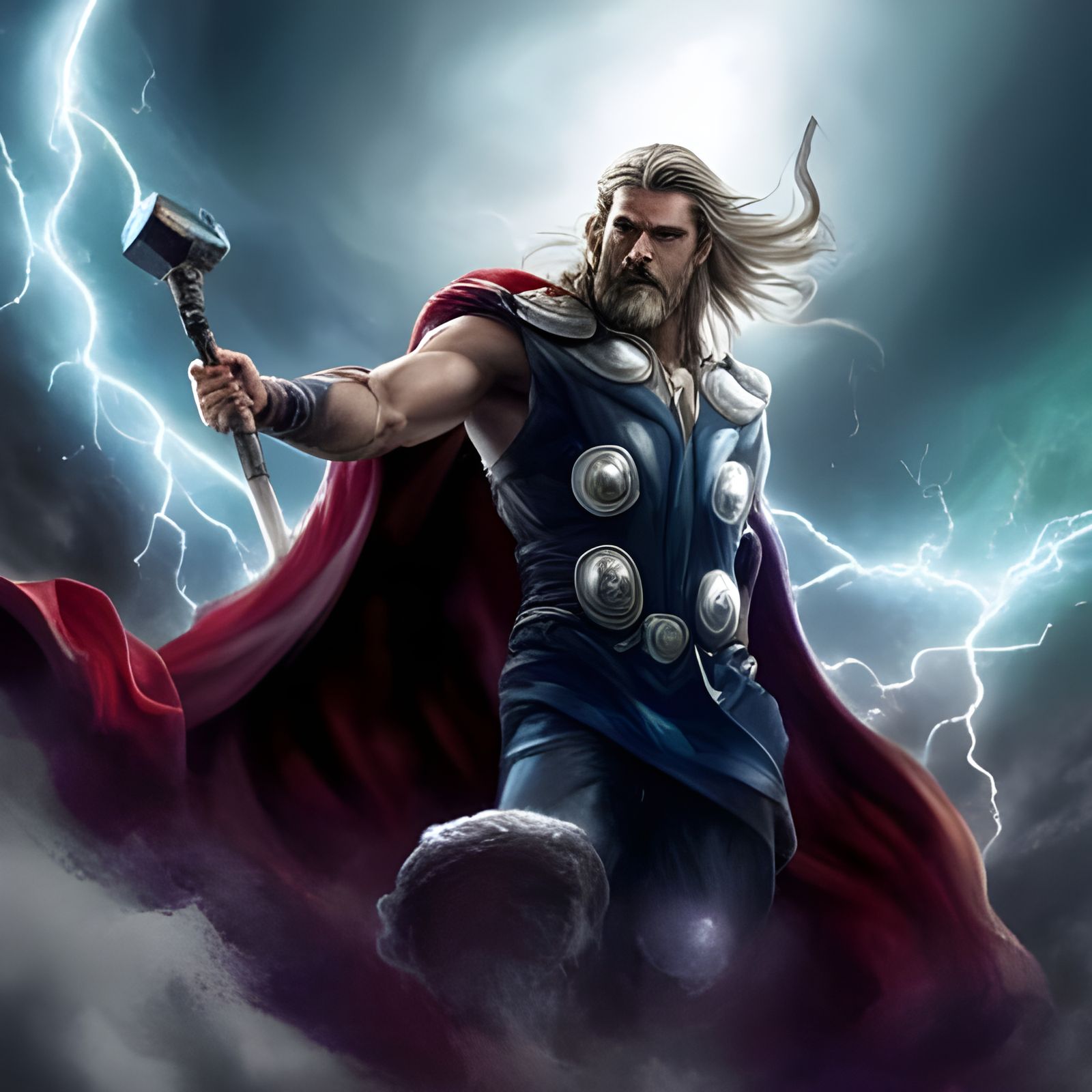 Thor, the mighty god of Thunder - AI Generated Artwork - NightCafe Creator