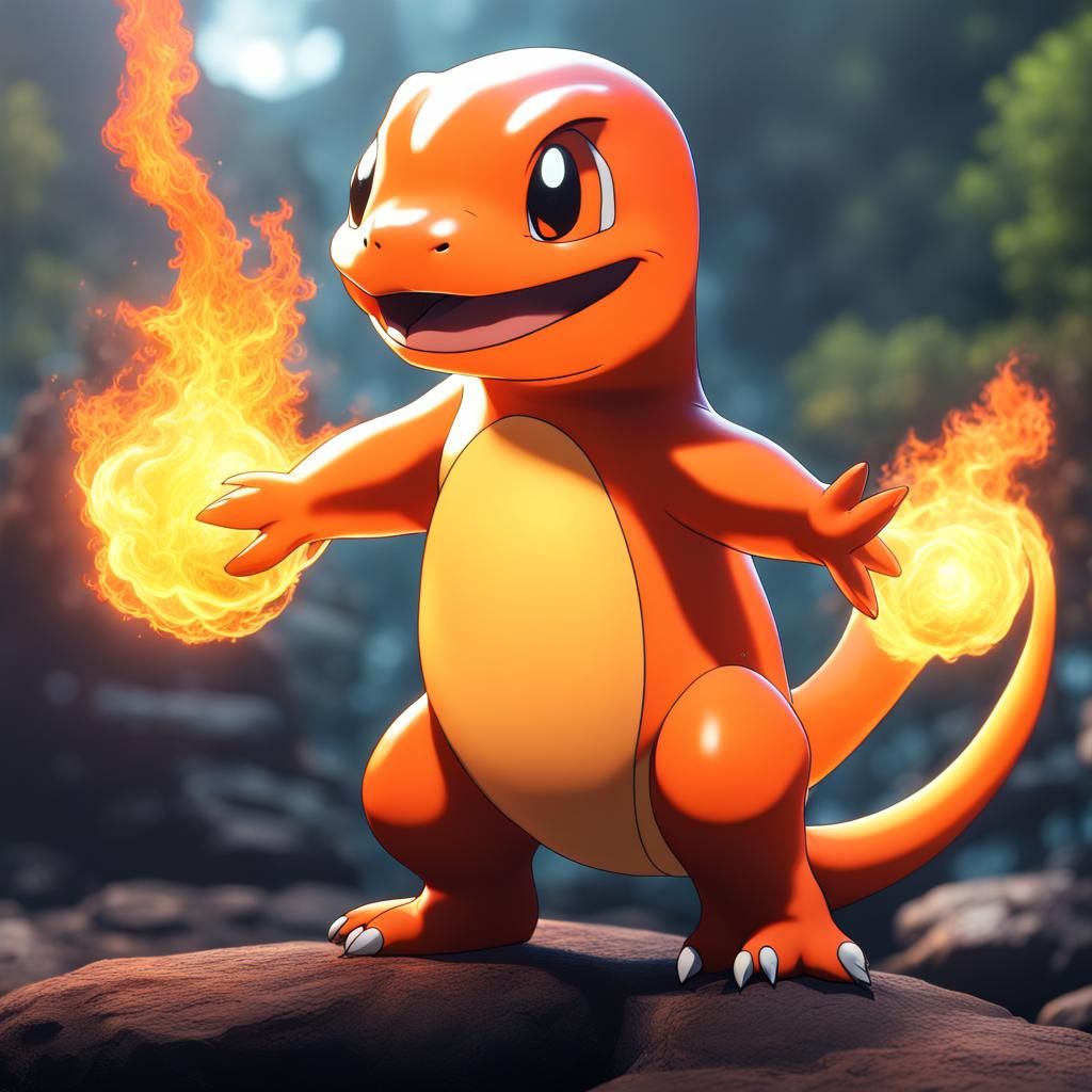 Charmander use fireblast attack - AI Generated Artwork - NightCafe Creator