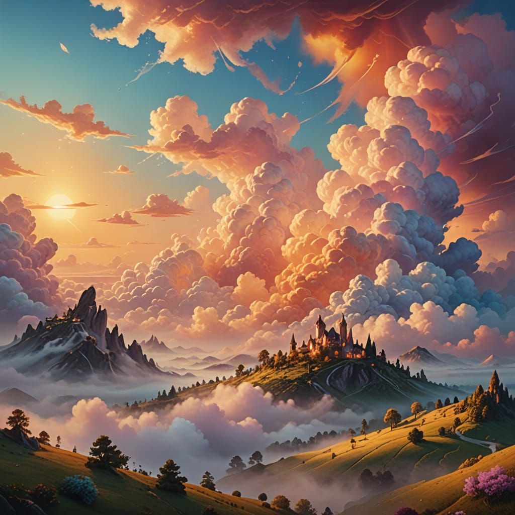 Cloudy Magic Morning  by @JollyNewt