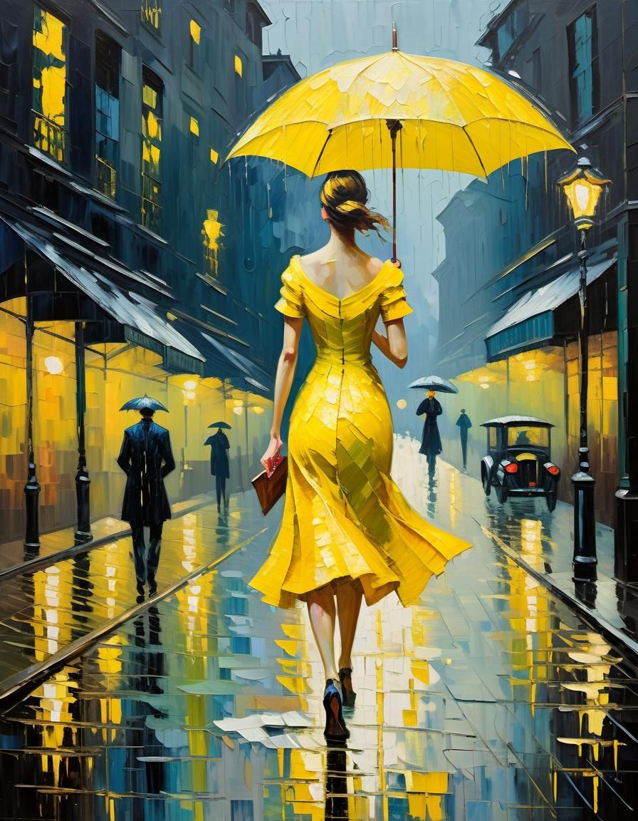 Sunshine on a rainy day  by @StriderAiArt