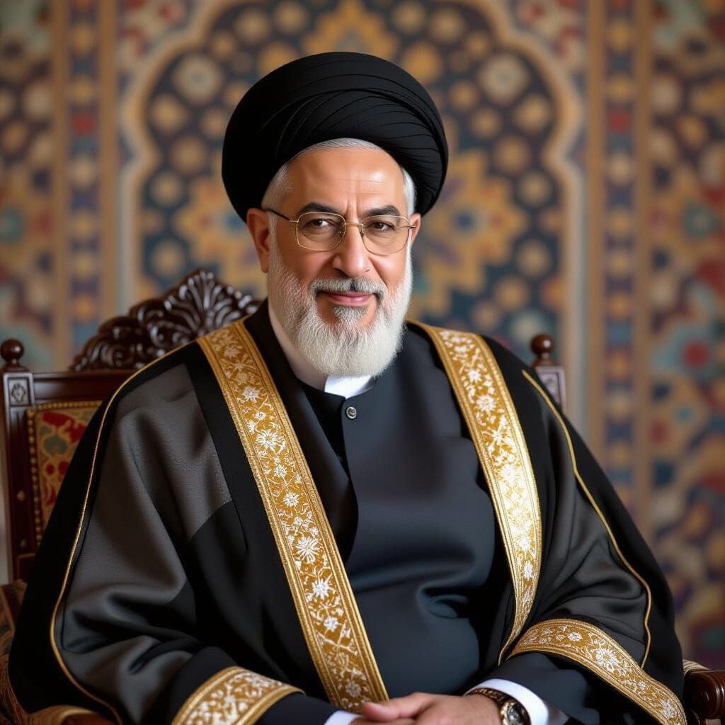 Netanyahu in Iranian Dress: Persian Miniature Style