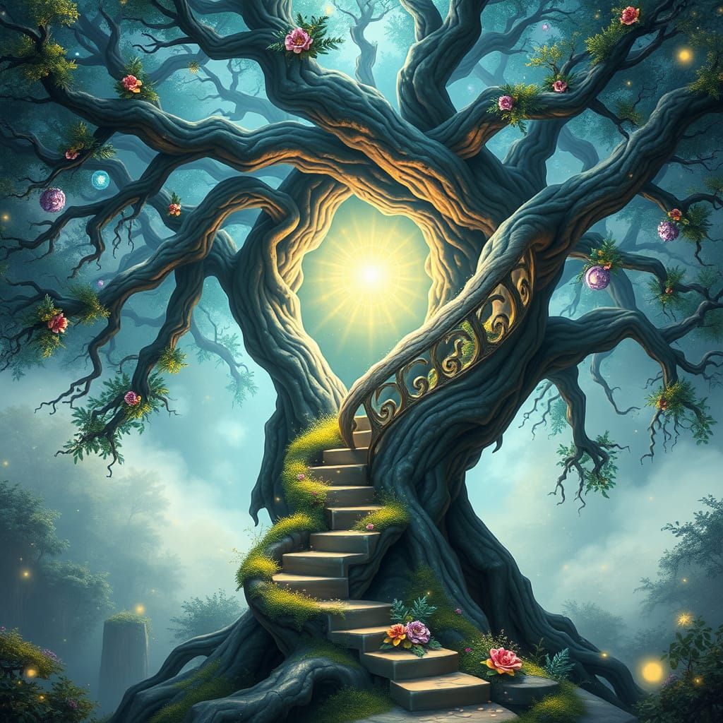 The Luminary Tree: Gateway to Realms Beyond  by @Empress Rose 444
