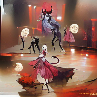 Dance with the devil in the pale moon light concept art