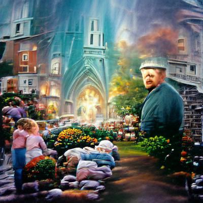 Father Ireland Thomas Kinkade