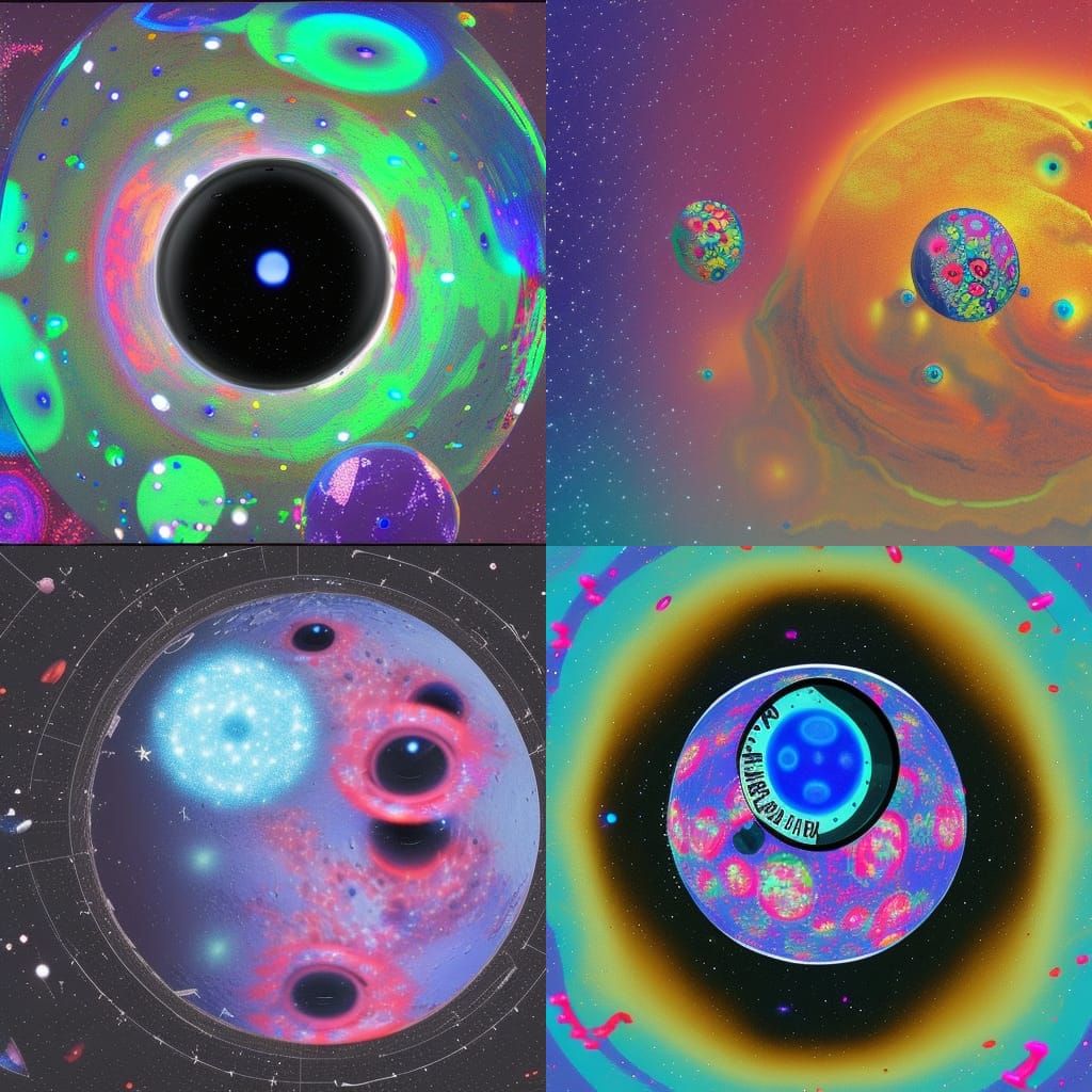 A satellite made of eyeballs hovering over the earth watchin...