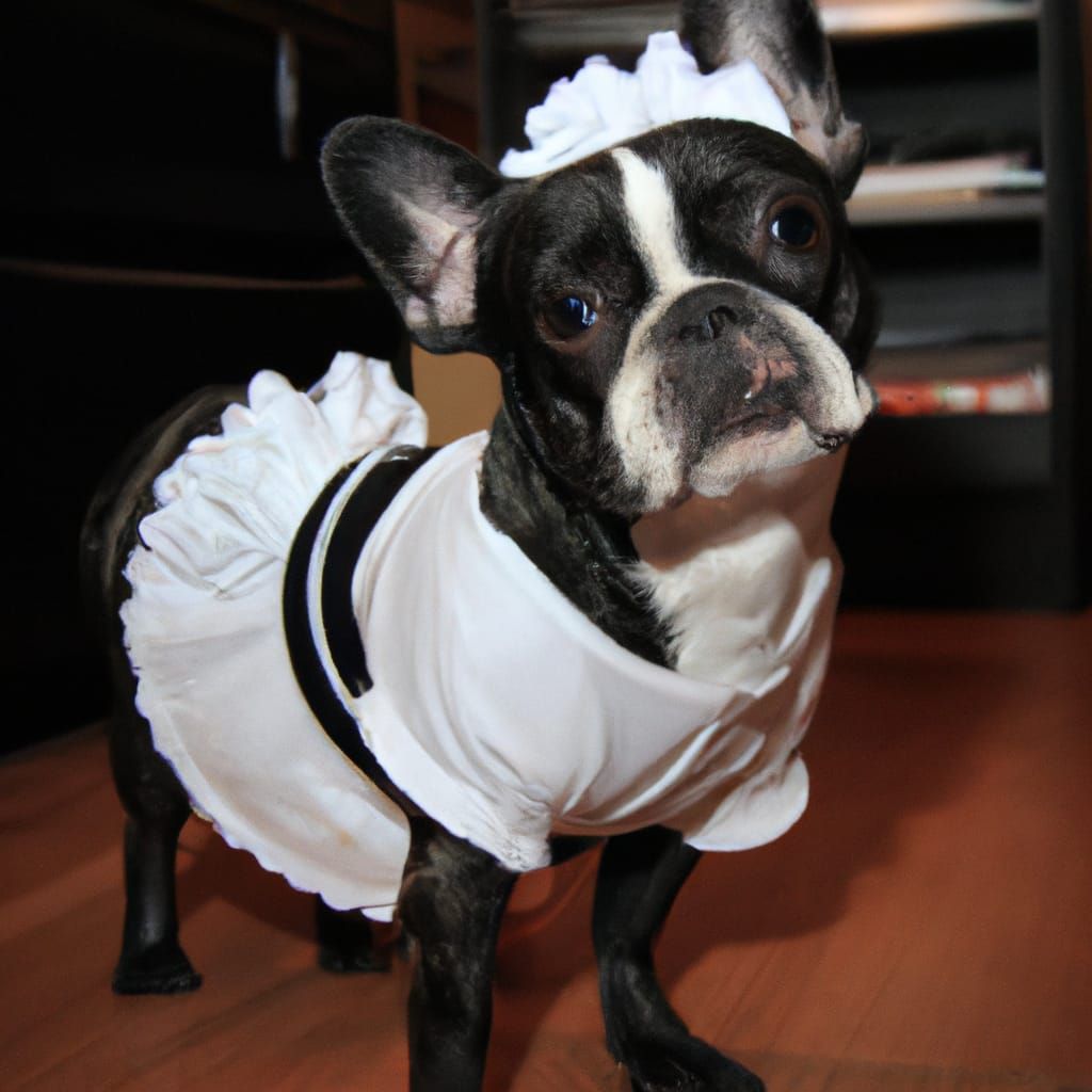 French (Bulldog) Maid - AI Generated Artwork - NightCafe Creator