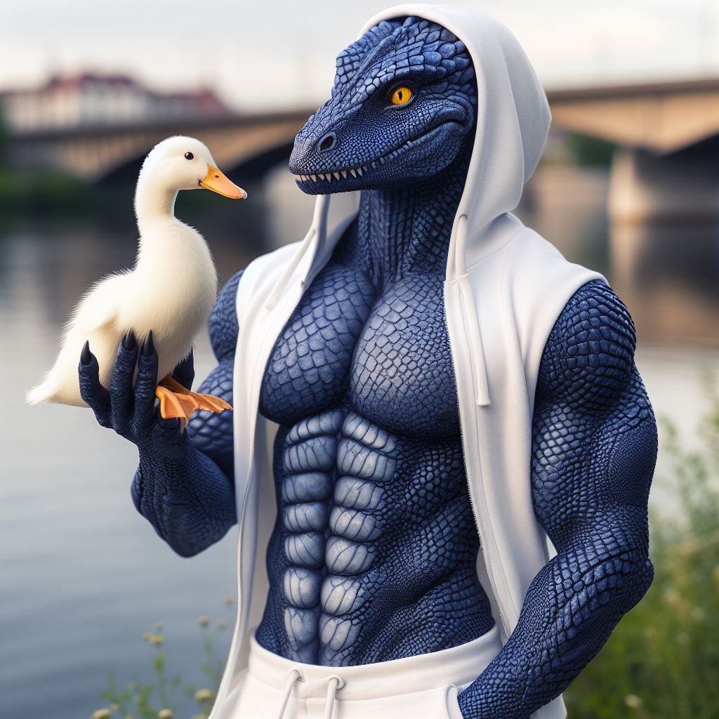 The Reptilian's Duck Friend