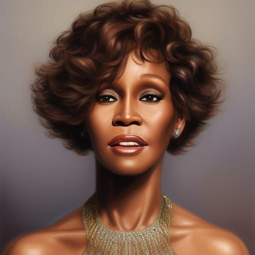 Ask the AI: Whitney Houston (2) - AI Generated Artwork - NightCafe Creator